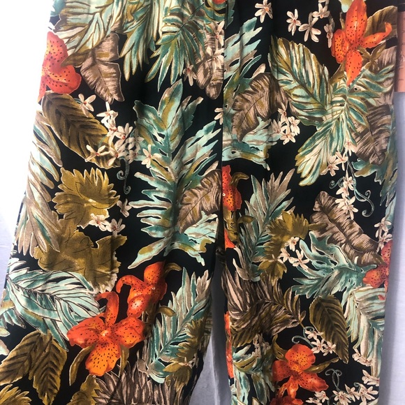 Carole‎ Little Women's Floral Tropical Dress Pants w/Pockets Size 10 Vintage NWT - Picture 4 of 12